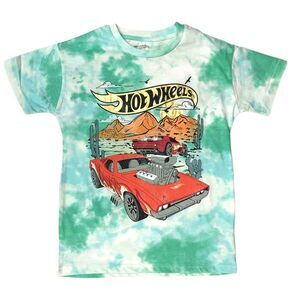Character Kids Vintage Style Soft Crewneck Boys Tee - Hot Wheels